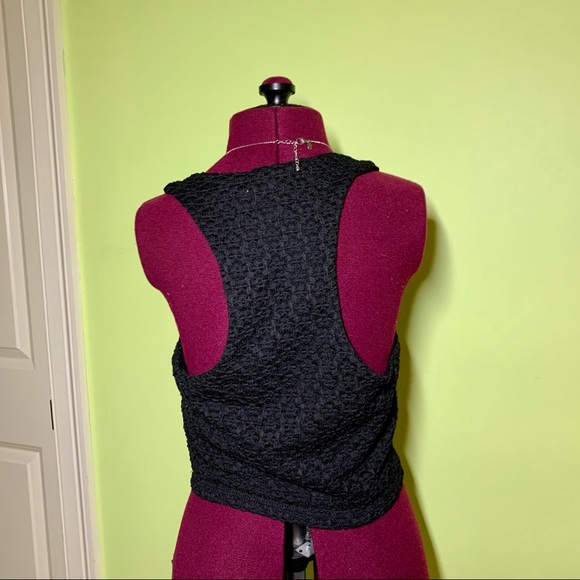 Cute Black Crop Tank Top - Picture 7 of 15